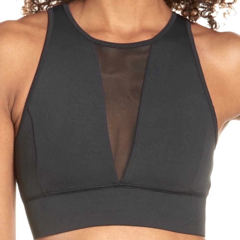 IVL Collective Black Mesh Sports Bra. Size 6